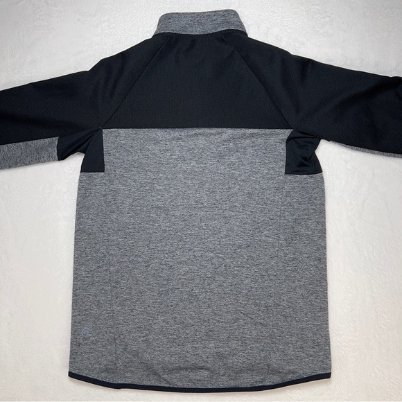 Champion Pullover Men’s M Quarter Zip Avtivewear with Thumbholes Grey & Black - Picture 6 of 16
